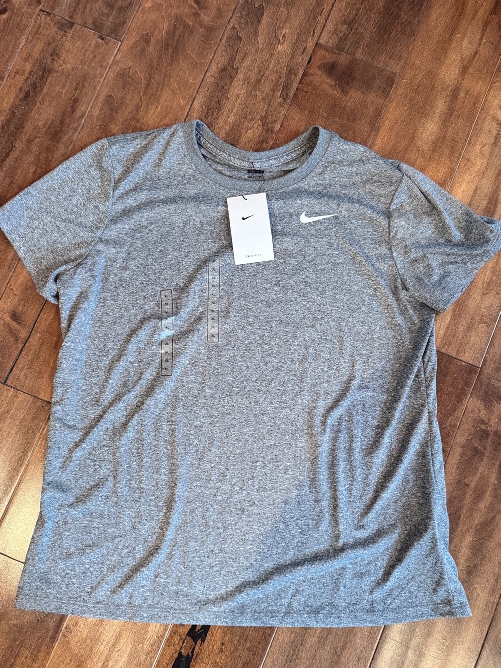 NWT Nike Women’s Dri-FIT Heather Gray Short Sleeve Tee